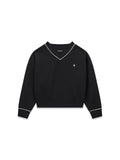 Felpa cropped scollo V scuba donna Guess