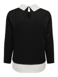 Blusa donna JDY scollo aperto costine