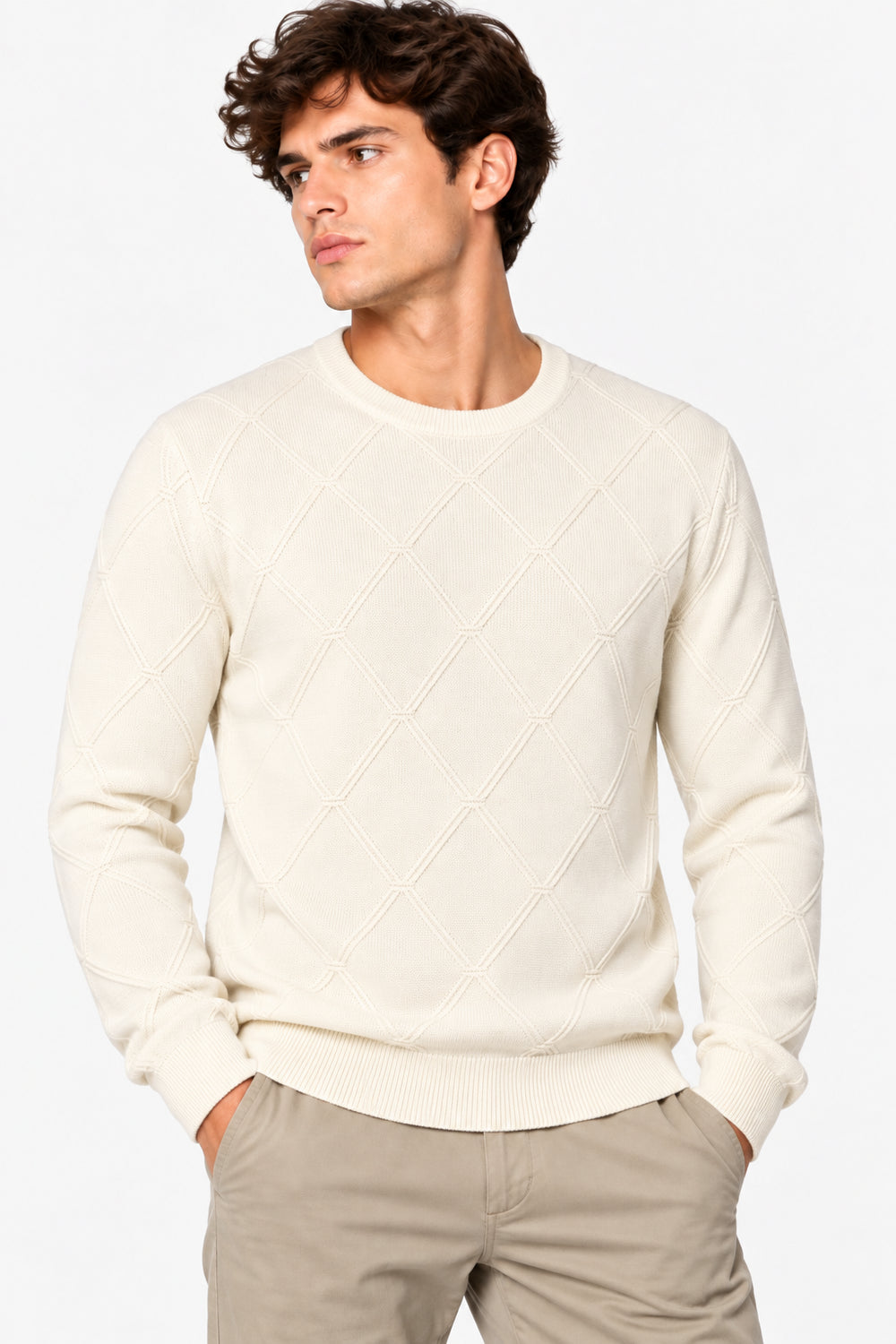 Maglione Guess uomo Nial punto rombi