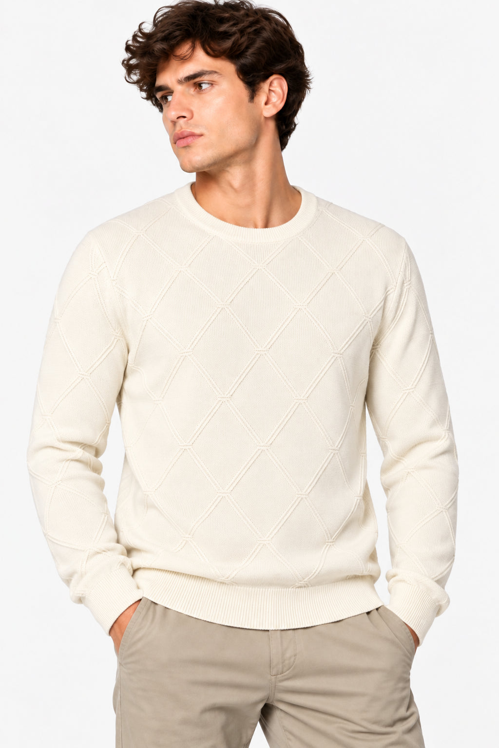 Maglione Guess uomo Nial punto rombi