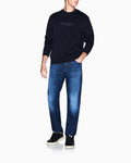 Felpa girocollo Armani Exchange uomo cotone logo