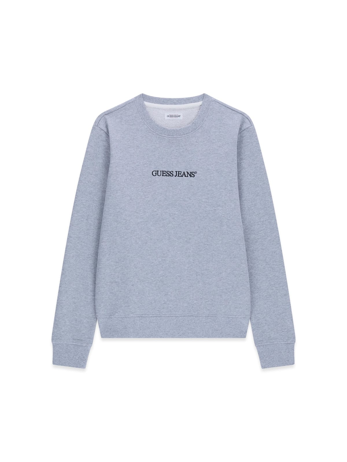 Felpa Guess Jeans donna regular logo cotone