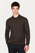 Polo uomo Armani Exchange logo misto lana