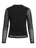 Blusa VILA donna maglia scollo chiuso stretch