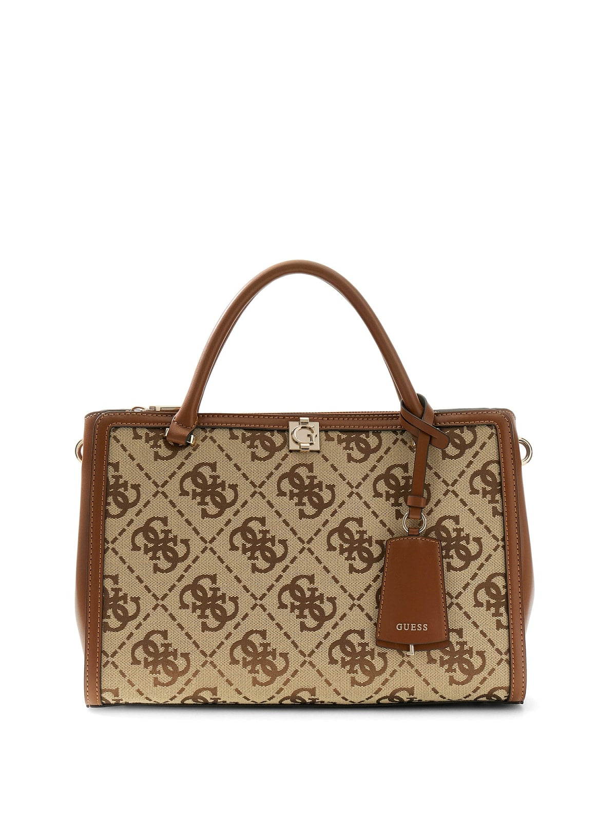 Borsa Guess donna Audrey satchel logo all-over