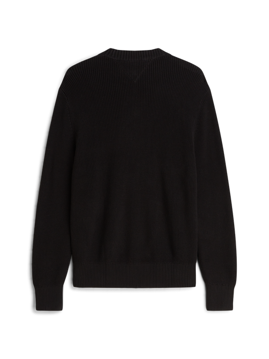 Maglione Tommy Jeans uomo cotone regular badge