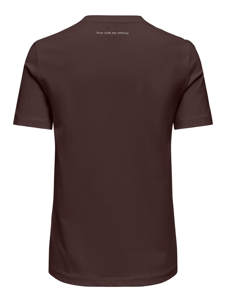 T-shirt donna ONLY cotone organico stampa