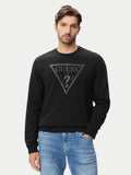 Felpa Audley Guess uomo girocollo fleece cotone