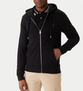Felpa cappuccio Guess uomo zip cotone