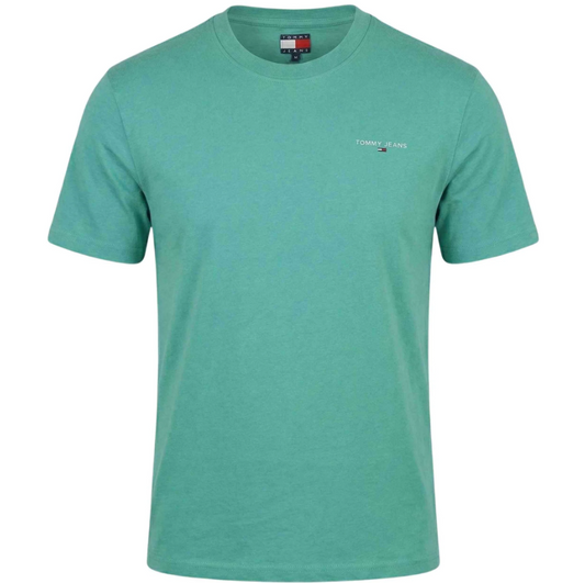 T-shirt Tommy Jeans uomo Slim Linear Chest PE 2026 con logo