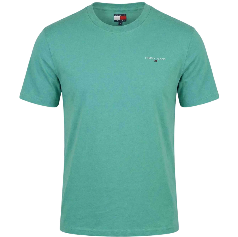 T-shirt Tommy Jeans uomo Slim Linear Chest PE 2026 con logo
