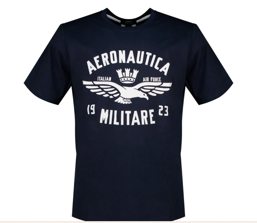 T-shirt uomo manica corta Aeronautica Militare cotone PE 2026