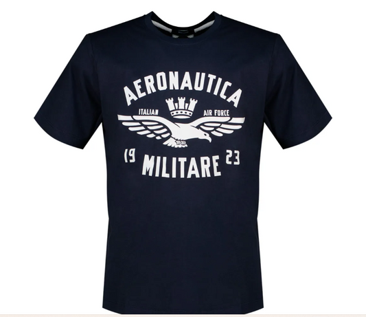 T-shirt uomo manica corta Aeronautica Militare cotone PE 2026