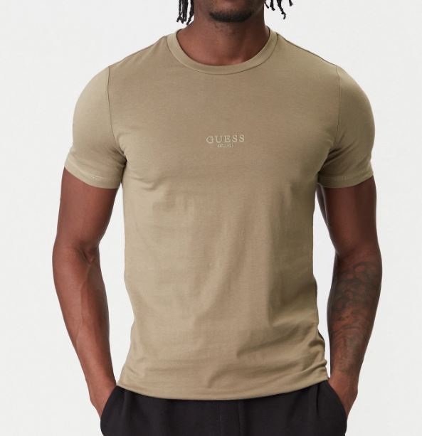 T-shirt Guess uomo Aidy cotone girocollo