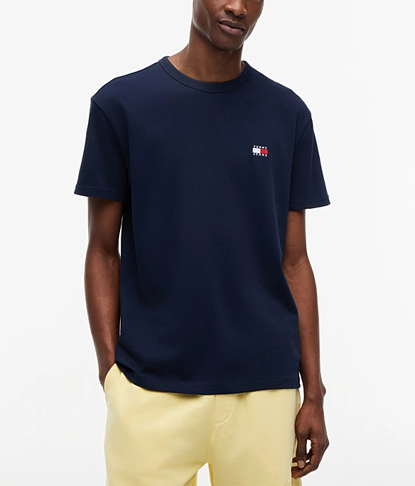T-shirt Tommy Jeans uomo regular in jersey di cotone