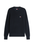 Maglione Tommy Jeans uomo cotone regular badge