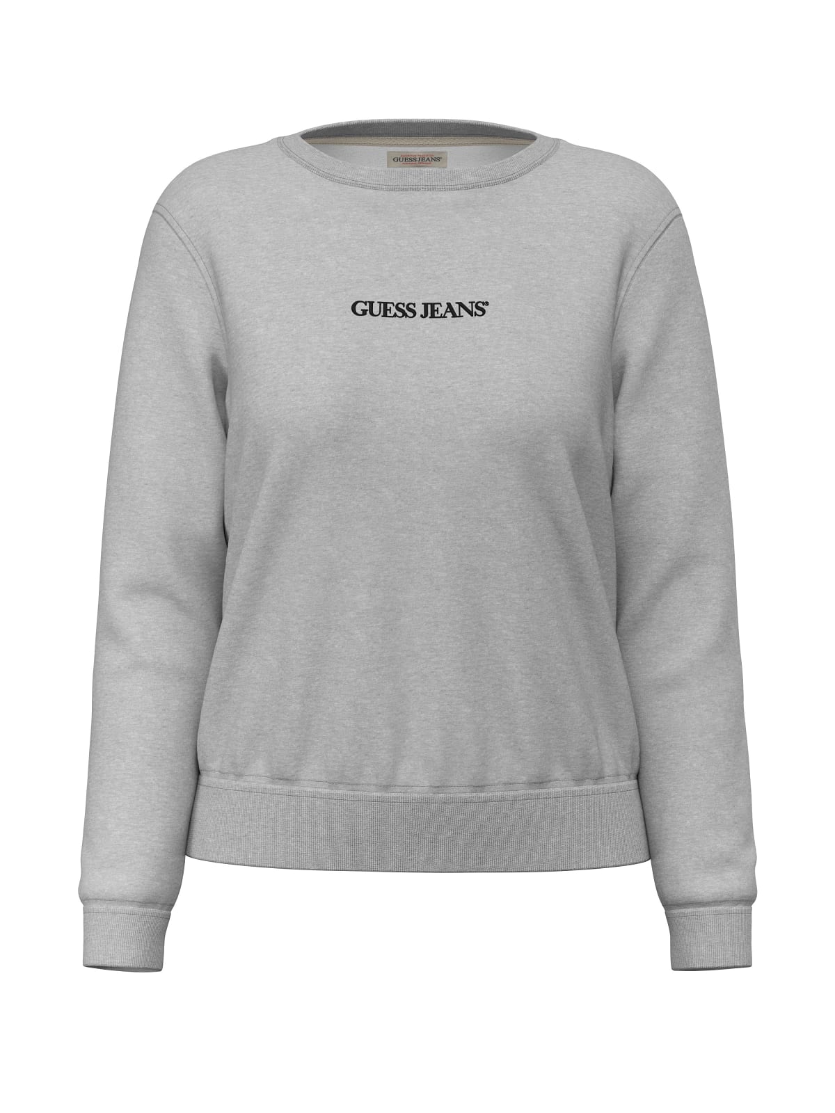 Felpa Guess Jeans donna regular logo cotone