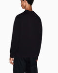 Felpa girocollo uomo Armani Exchange logo ricamato