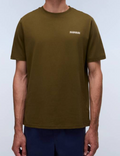 T-shirt logo Napapijri uomo cotone girocollo