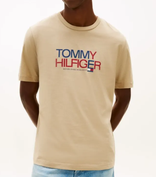 T-shirt Tommy Hilfiger uomo brand love cotone PE 2026
