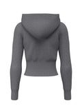 Maglione Guess Jeans donna cappuccio zip trecce