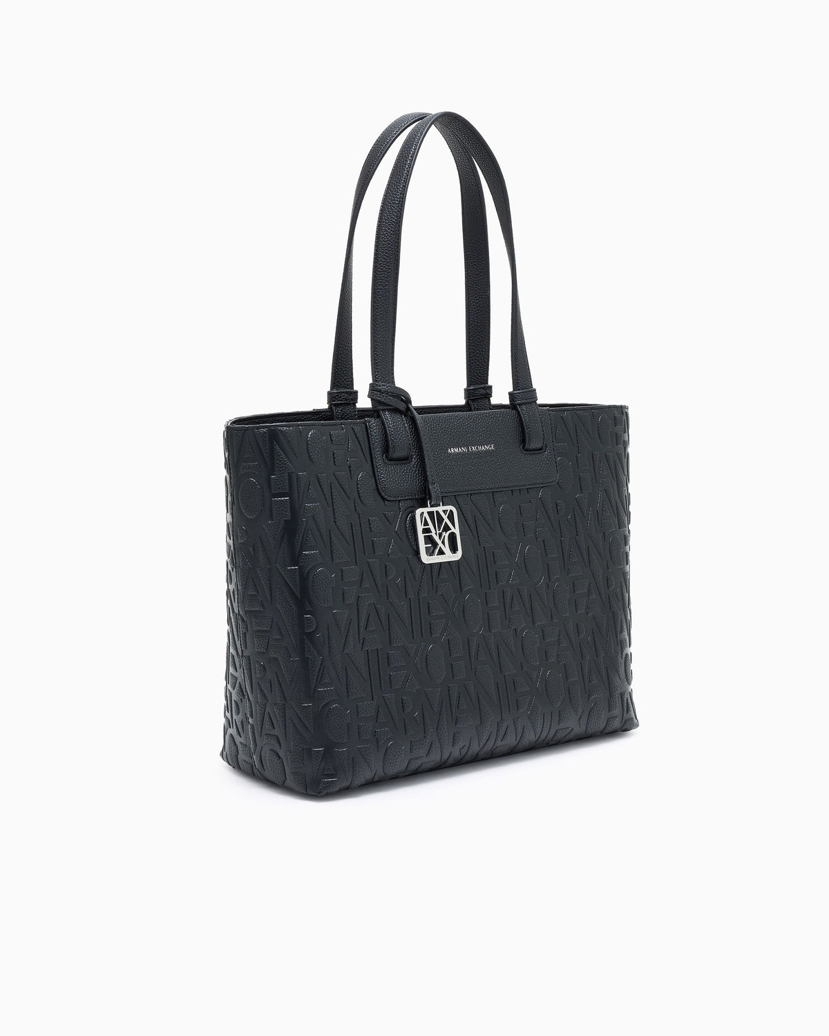 Borsa Armani Exchange donna poliestere logo allover