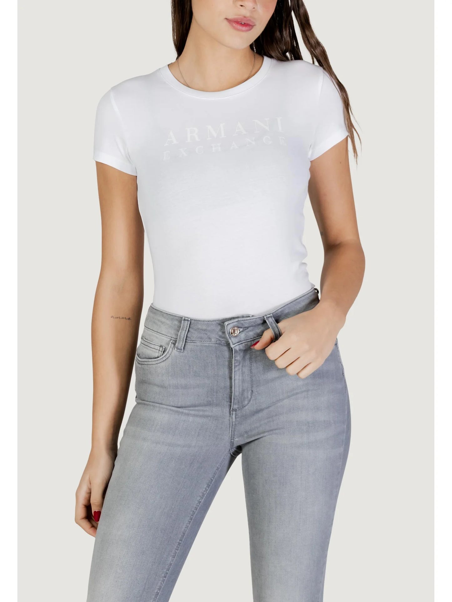 T-shirt Armani Exchange donna A|X cotone logo PE 2026