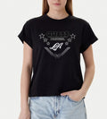 T-shirt Guess donna Stars cotone girocollo