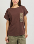 T-shirt donna MARKUP jersey cotone tasca manica corta