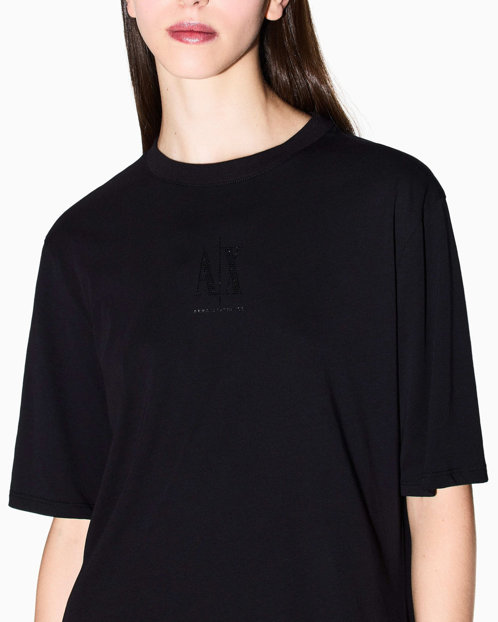 Abito Armani Exchange donna corto cotone logo