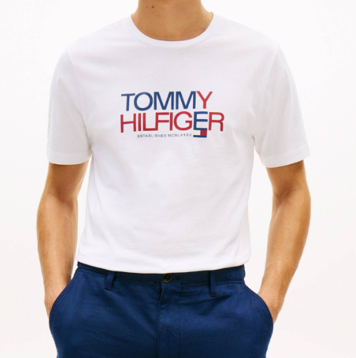 T-shirt Tommy Hilfiger uomo brand love cotone PE 2026