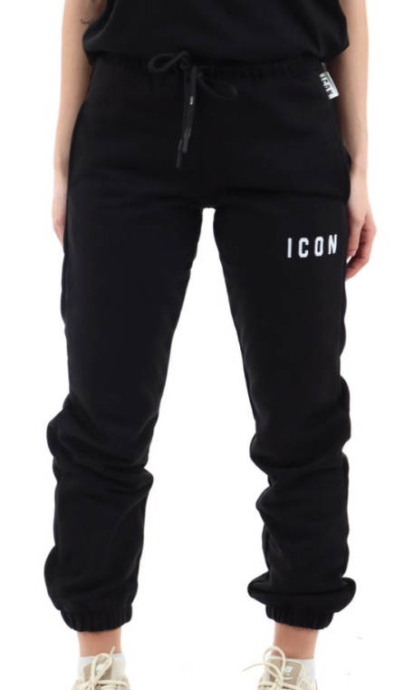 Jogger donna ICON logo piccolo cotone elastico