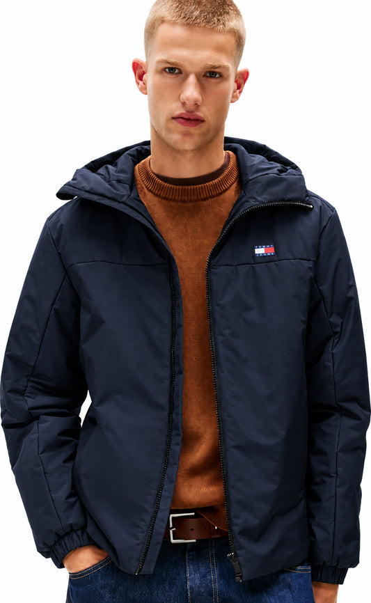 Giubbotto imbottito Tommy Jeans uomo cappuccio ripstop