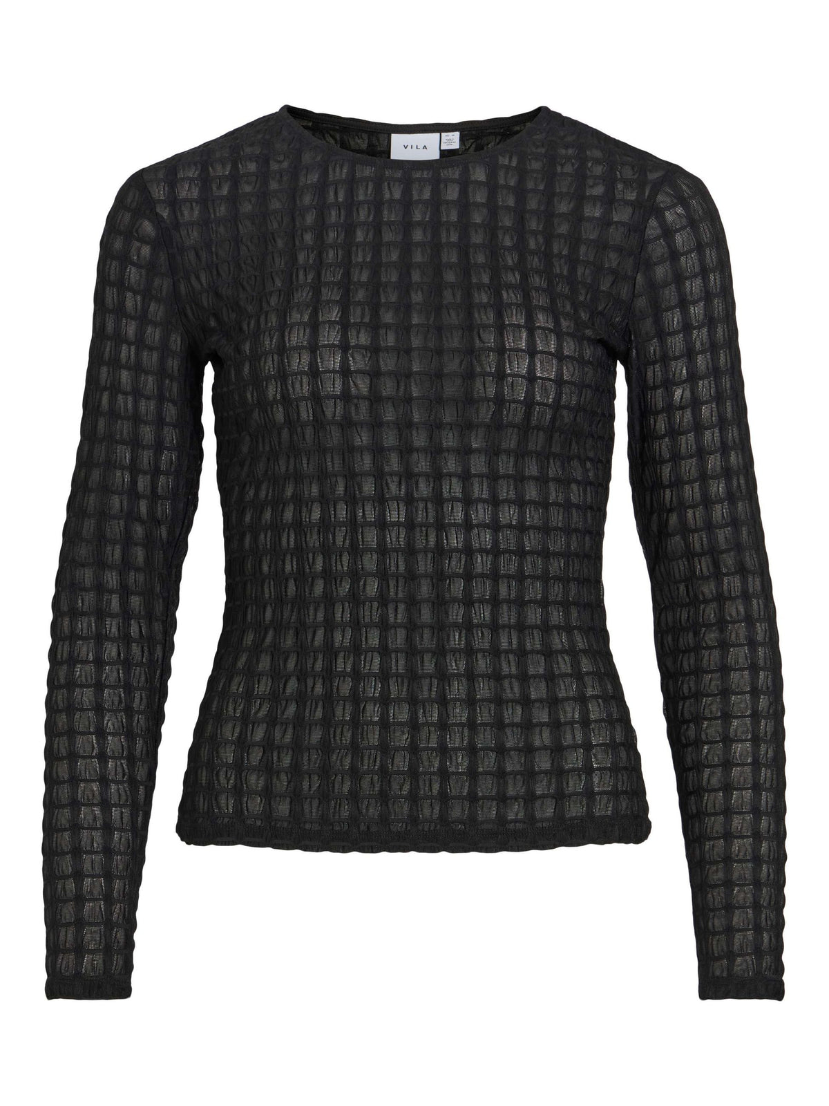 Blusa donna VILA maglia scollo chiuso stretch