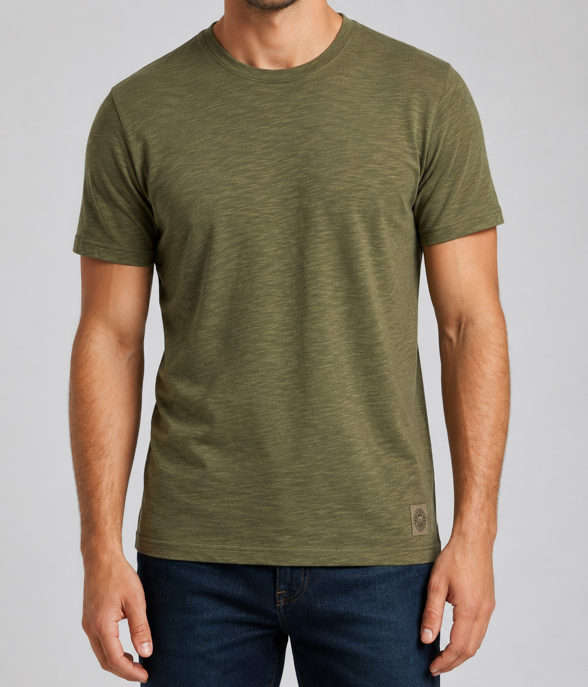 T-shirt girocollo MARKUP uomo cotone fiammato