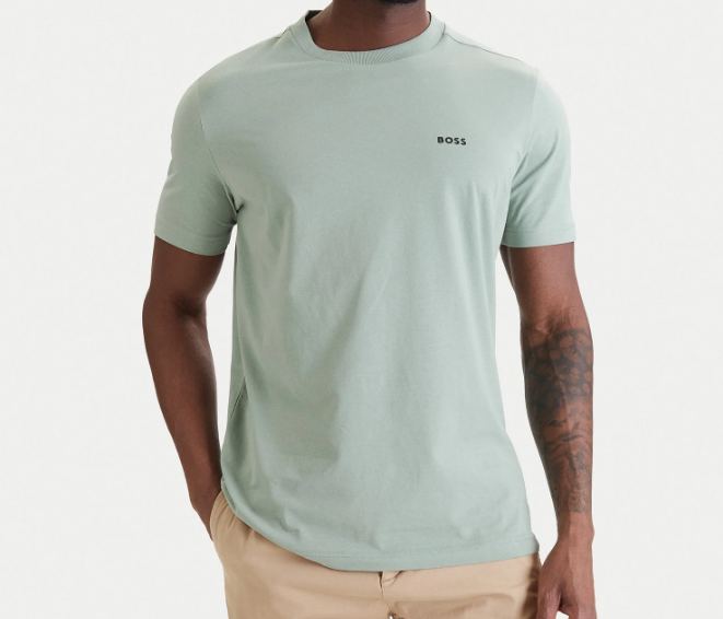 T-shirt Hugo Boss uomo cotone elasticizzato basic