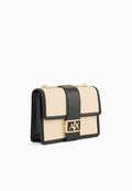 Borsa A|X Armani Exchange donna logo monogram metallo