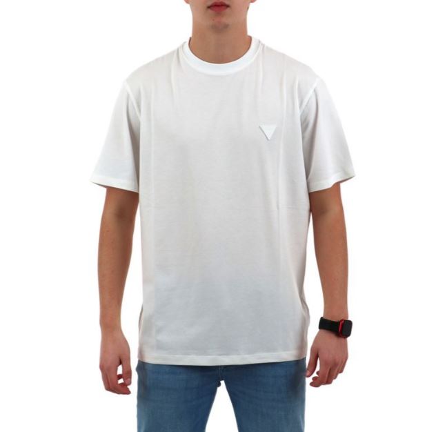 T-shirt Guess uomo small patch cotone modal