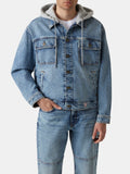 Giubbotto Guess Jeans uomo denim trucker cropped