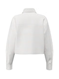 Camicia Guess Jeans donna cotone cropped manica lunga