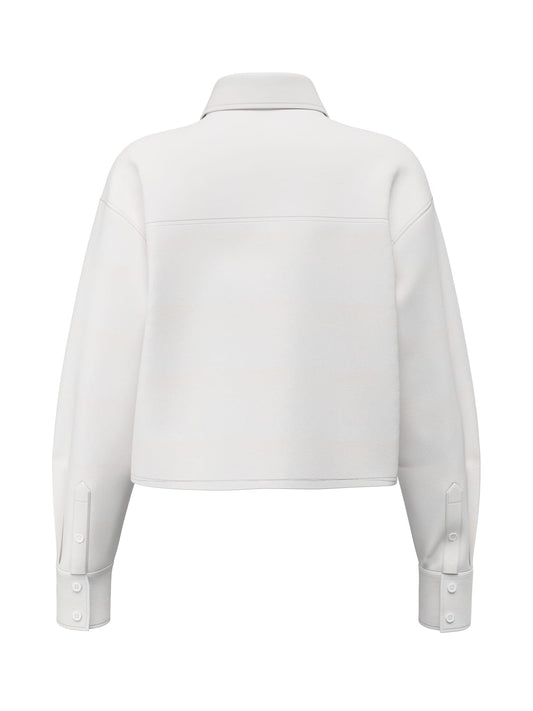 Camicia Guess Jeans donna cotone cropped manica lunga