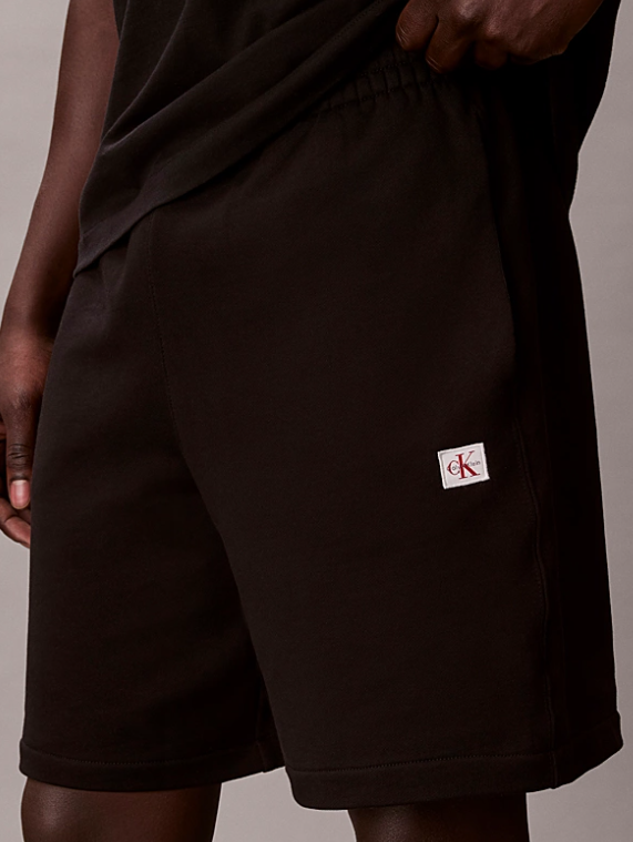 Bermuda CKJ 350Terry badge cotone uomo PE 2026 black