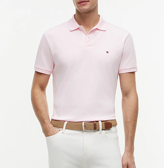 Polo Tommy Hilfiger uomo liquid cotton regular fit