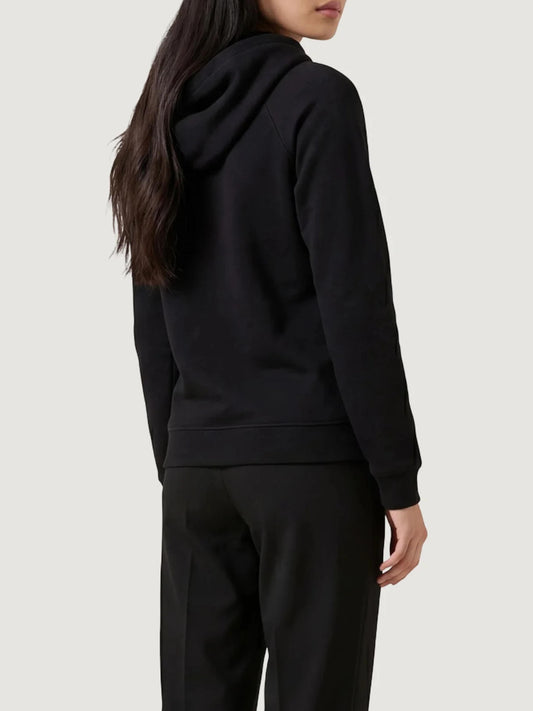 Felpa zip donna Armani Exchange A|X cappuccio PE 2026