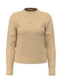 Maglione girocollo Guess Jeans donna ricamo logo