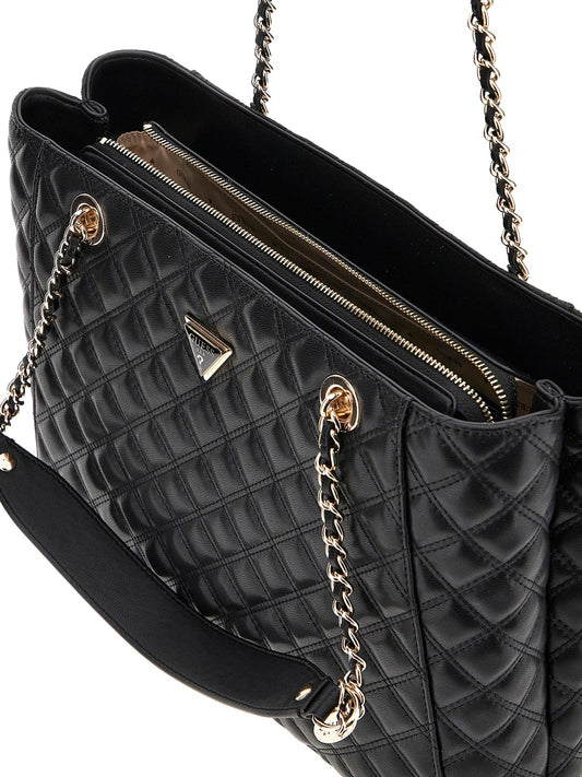Borsa Guess Giully Anadela tessuto multicolor taupe
