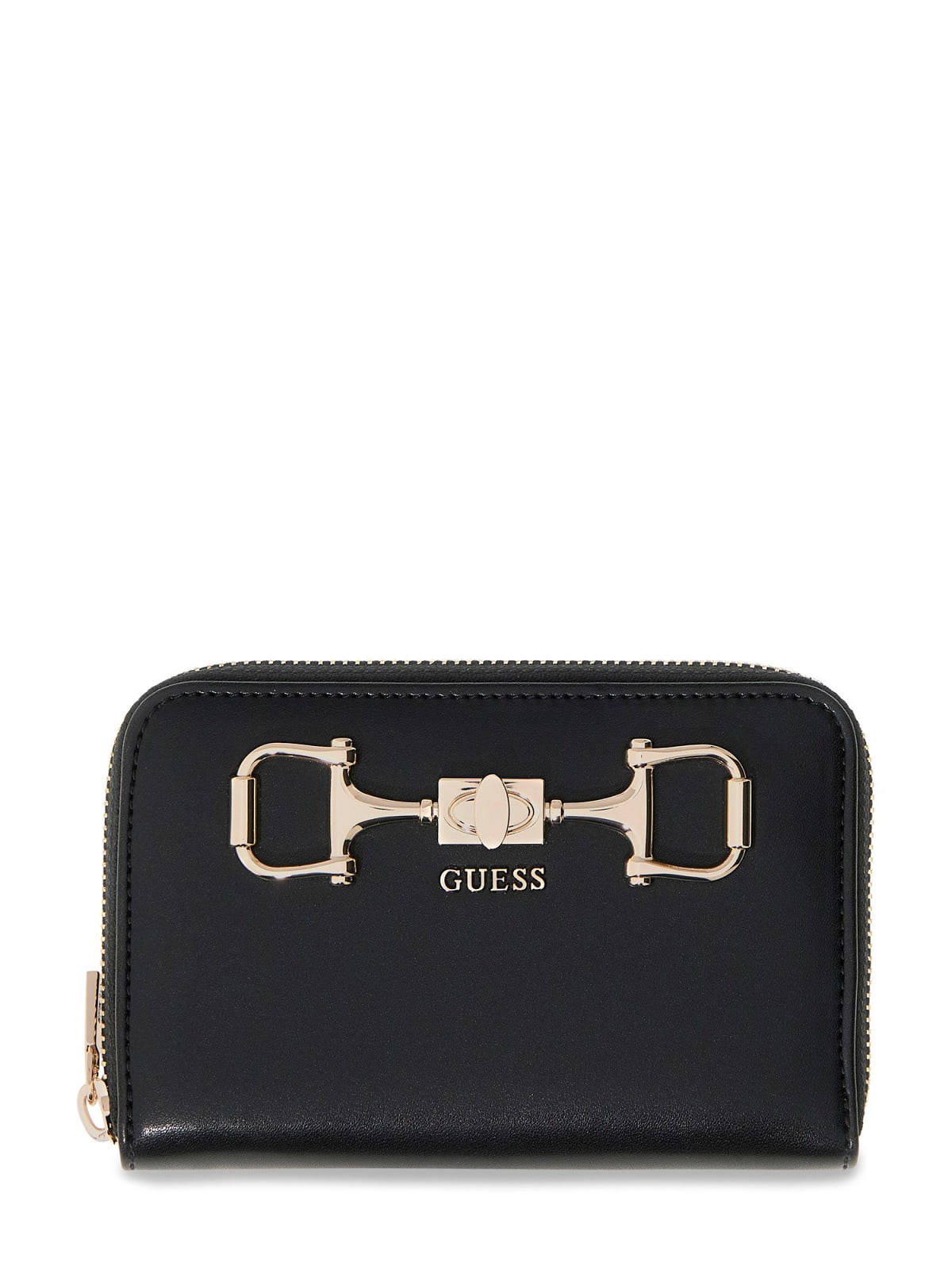 Portafoglio Guess donna Janie similpelle nero zip