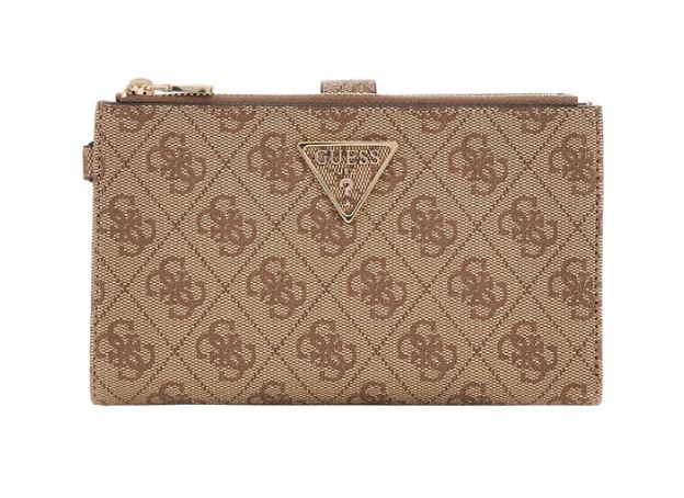 Portafoglio Guess donna Laurel similpelle latte logo