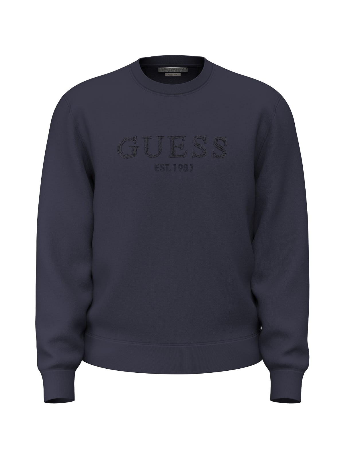Felpa uomo Guess girocollo logo cotone