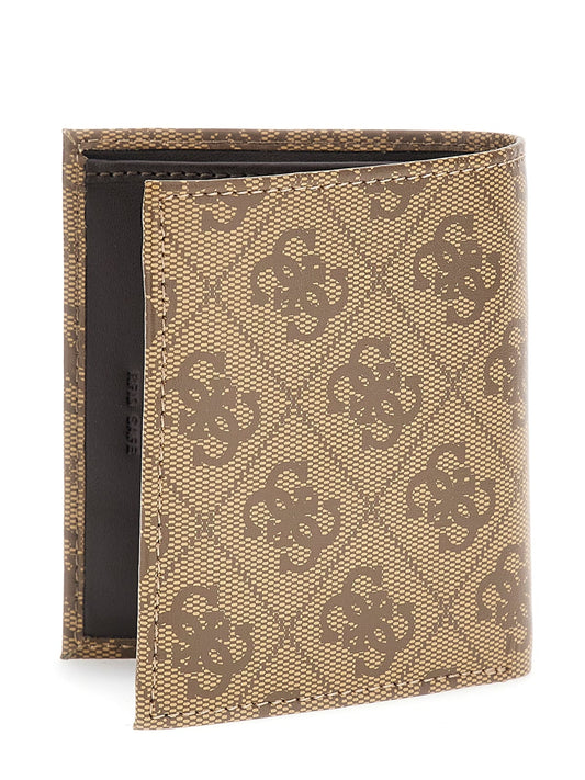 Portafoglio Guess uomo Milano bifold similpelle nero